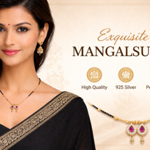 Gold-Plated Mangalsutra Necklace for Women