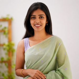 Light Green Woven Soft Organza Saree
