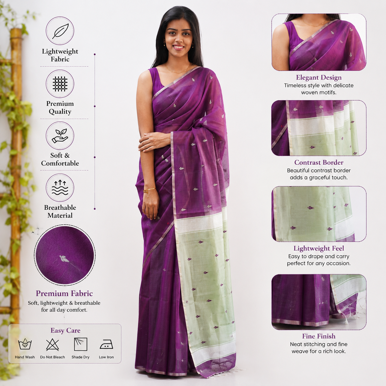 Wine Woven Soft Organza Saree Wine Woven Soft Organza Saree