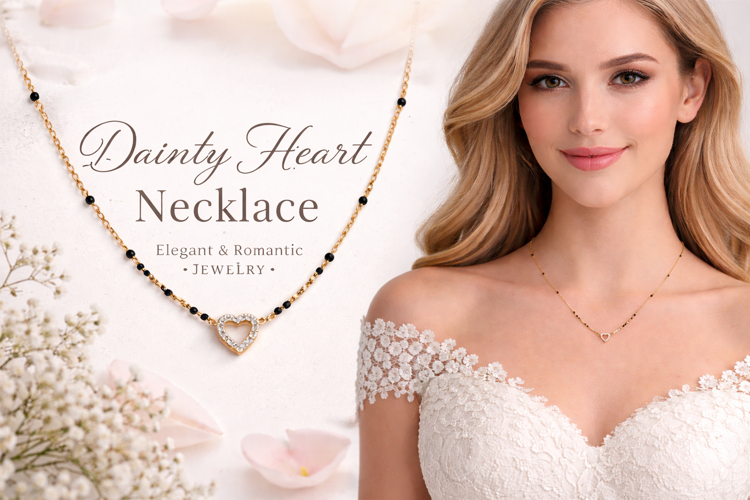 Dainty Heart Necklace for Women Dainty Heart Necklace for Women
