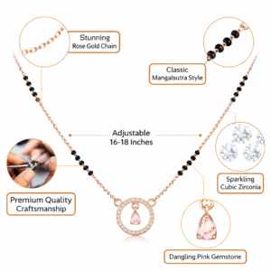 Rose Gold Mangalsutra Necklace